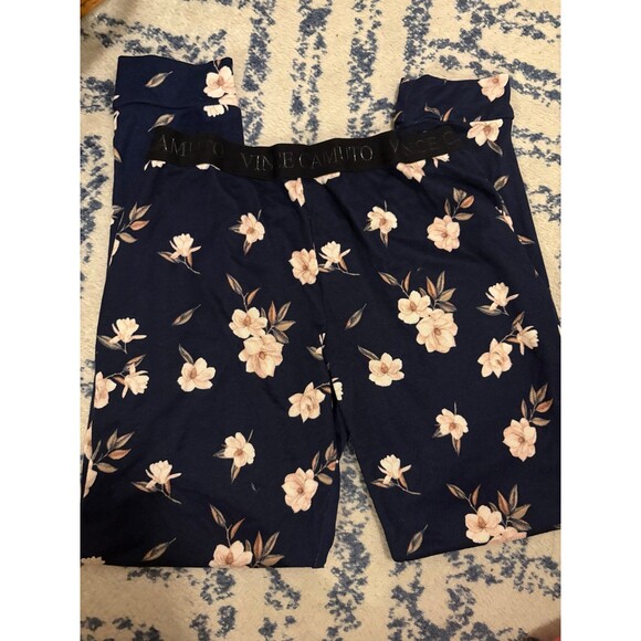 Blue and Pink Floral Vince Camino Jogger Sweatpants - Picture 1 of 4